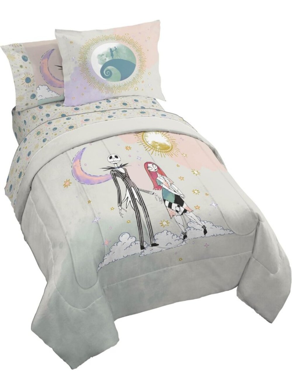 7-Piece Nightmare Before Christmas Full Comforter Set - Cozy, Stylish Bedding